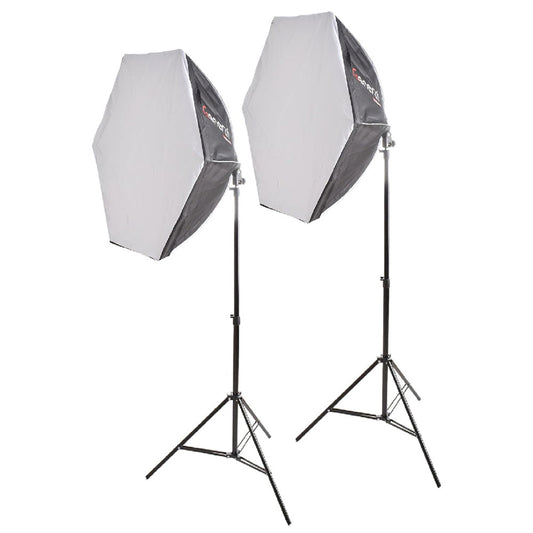 مجموعة سوفت بوكس جنرال مع لمبتين 150 وات Light KIT2PC QX65CM