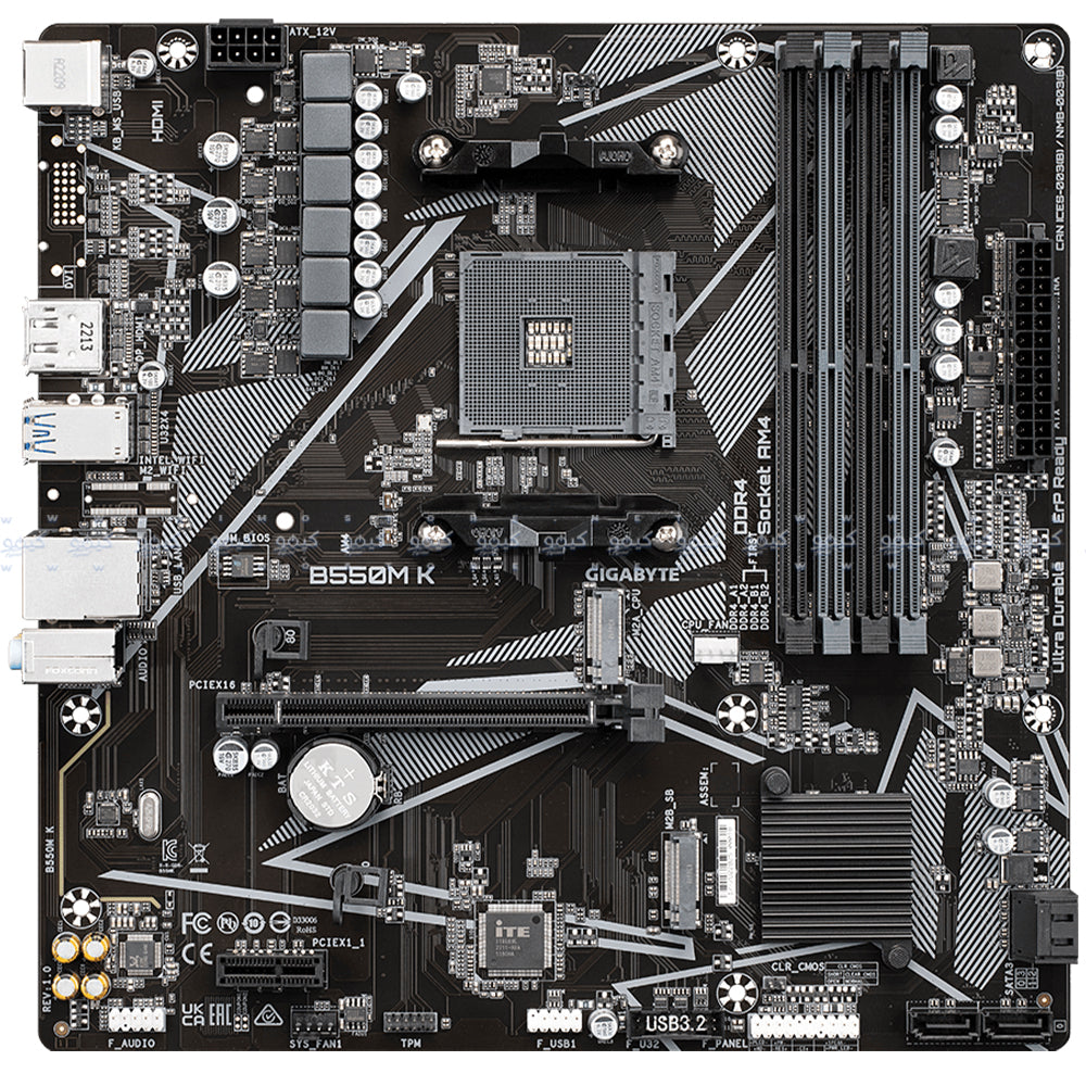 Gigabyte B550M-K DDR4 Motherboard AM4