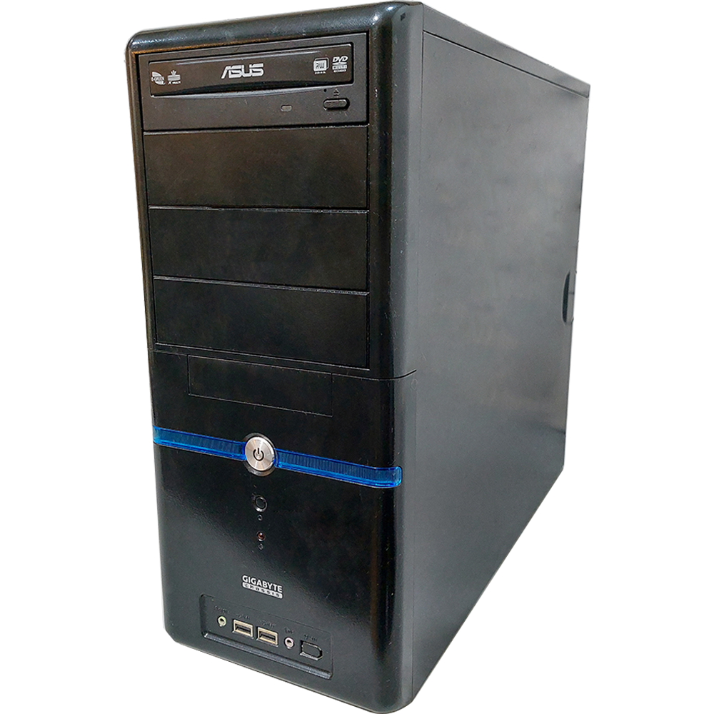 كمبيوتر تاور جيجابايت Chassis (انتل بنتيوم G620 - رام 4 جيجابايت DDR3 - بدون هارد - انتل HD جرافيكس - DVD RW) استعمال خارج