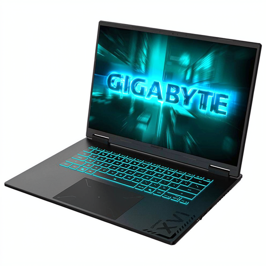 لاب توب جيجابايت جيمنج A16 GA6H CWHI3AE864SH (انتل كور i7-13620H - رام 32 جيجابايت - هارد 1 تيرابايت M.2 NVMe - نفيديا 8 جيجابايت RTX 5070 -شاشة 16.0 بوصة 165 هرتز FHD+ IPS - ويندوز 11 ) -اسود