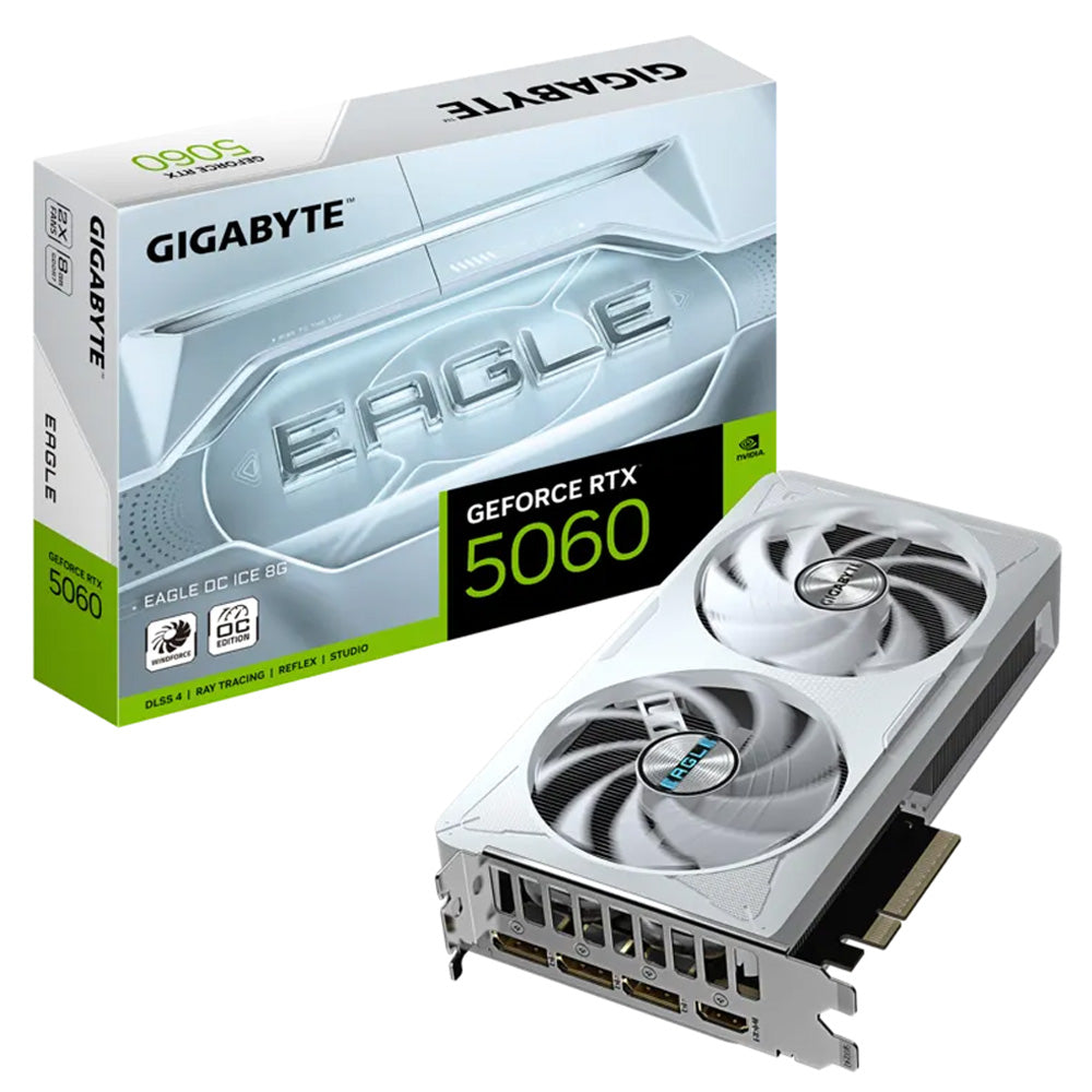 Gigabyte GeForce RTX 5060 EAGLE OC ICE 8GB GDDR7 Graphics Card
