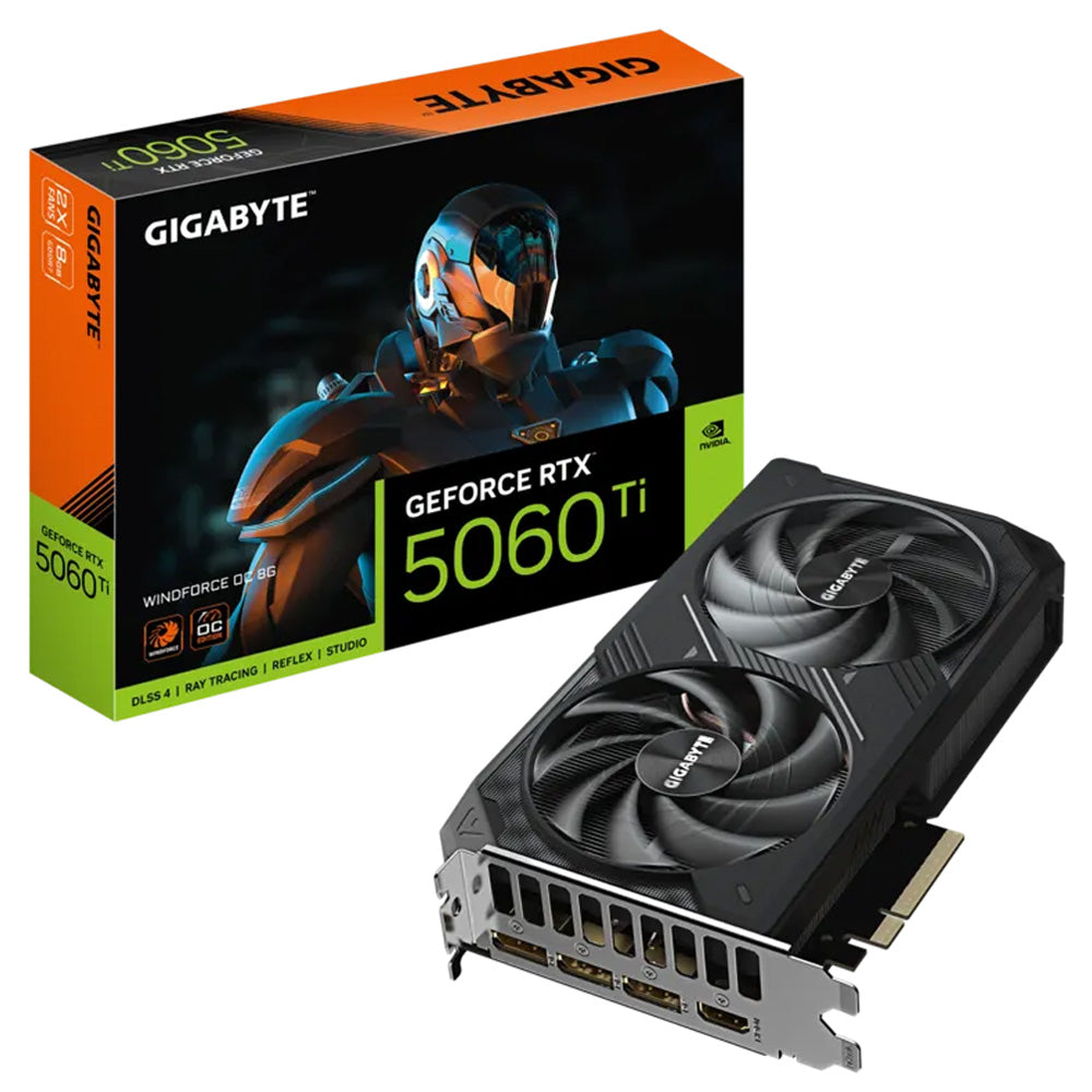 Gigabyte GeForce RTX 5060 Ti Windforce OC 8GB GDDR7 Graphics Card