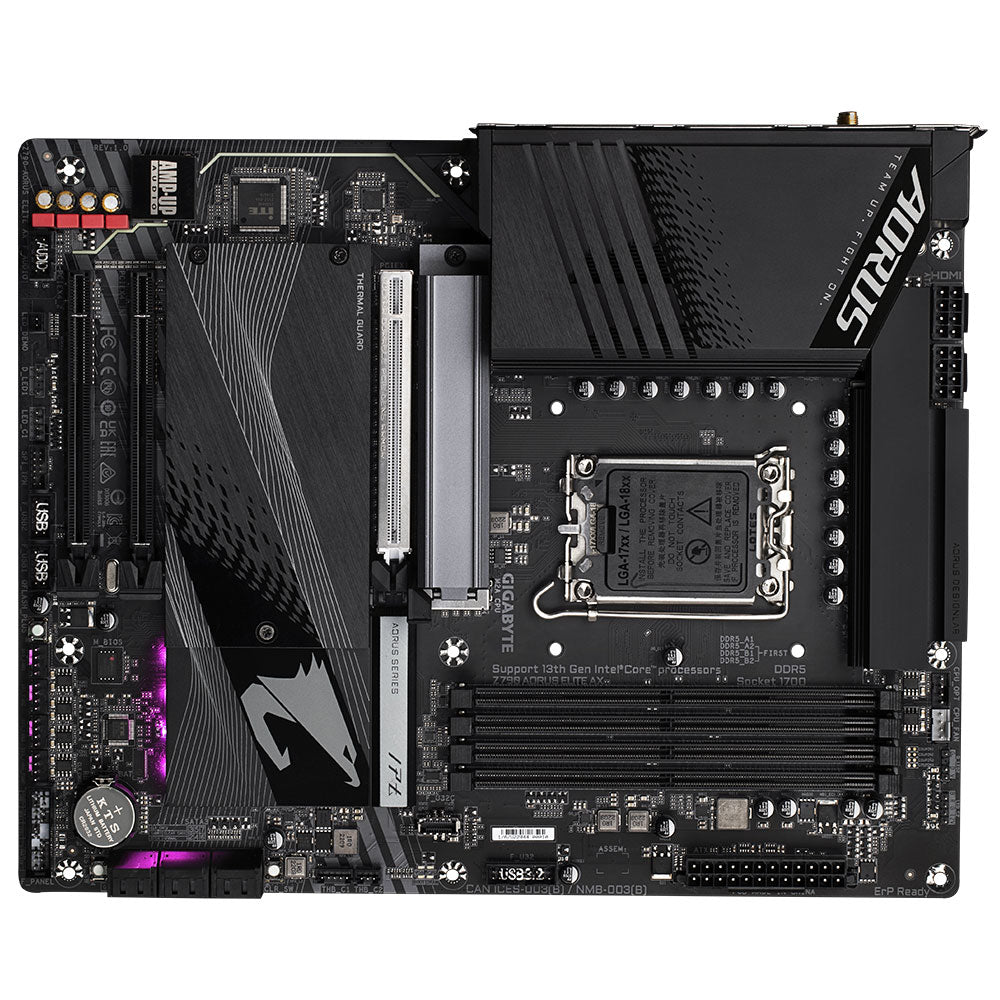 مازر بورد جيجابايت جيمنج Z790 Aorus Elite  
DDR5 AX سوكيت معالج LGA 1700