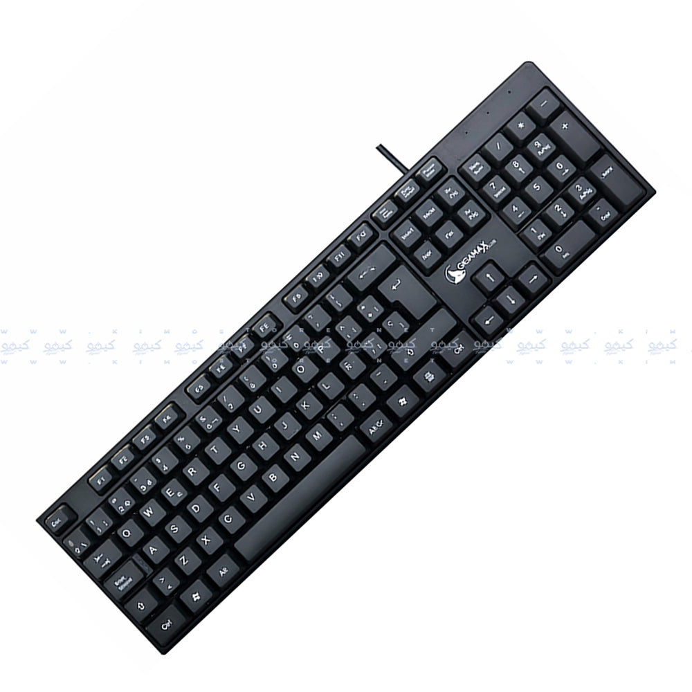 Gigamax GM-808 Wired Keyboard English & Arabic - Black