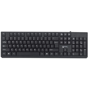 كيبورد جيجا ماكس سلكي إنجليزي و عربي GM-808 - اسود