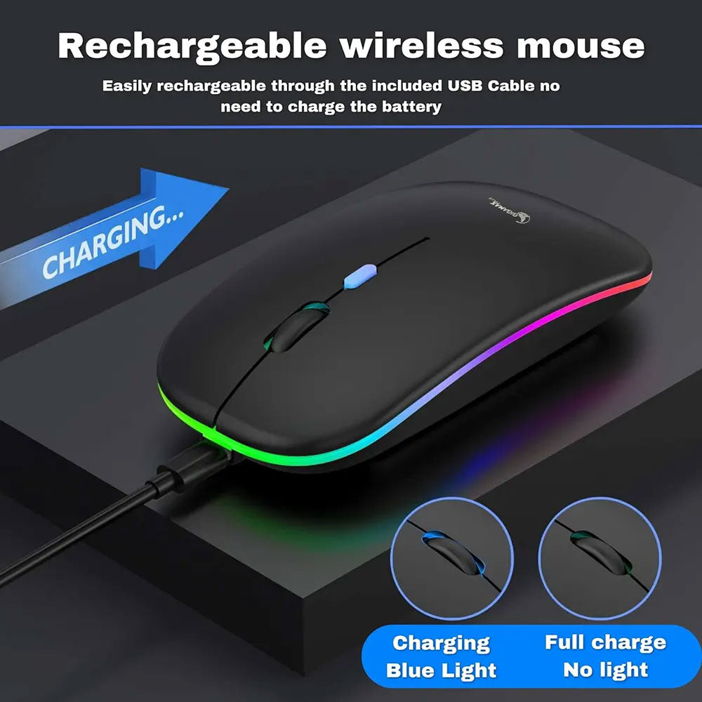 Gigamax Plus GM-10 Wireless RGB Gaming Mouse 1000Dpi