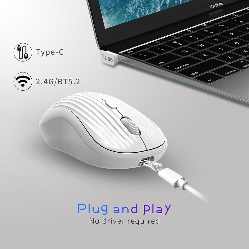 Gigamax Plus GM-16 Rechargeable Bluetooth Wireless Mouse 3200Dpi