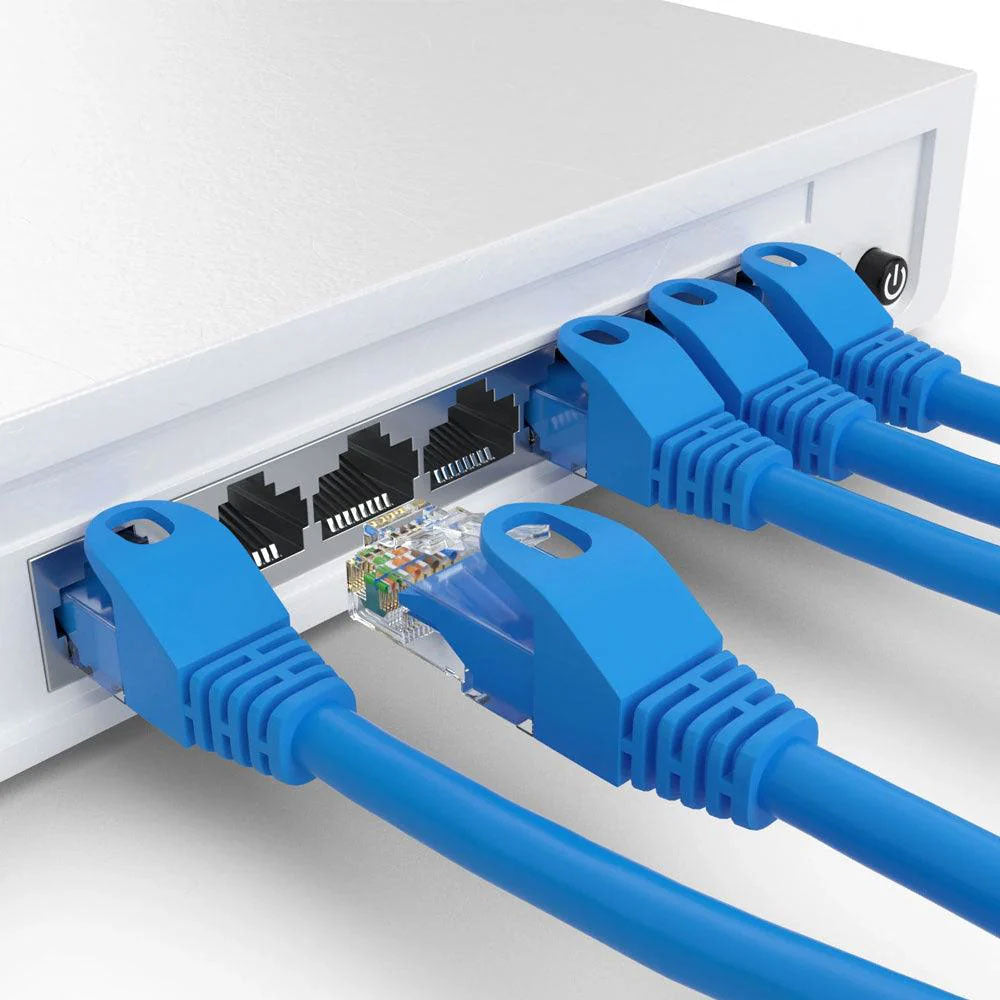 باتش كورد جيجا ماكس بلس 15 متر Cat5 UTP - أزرق