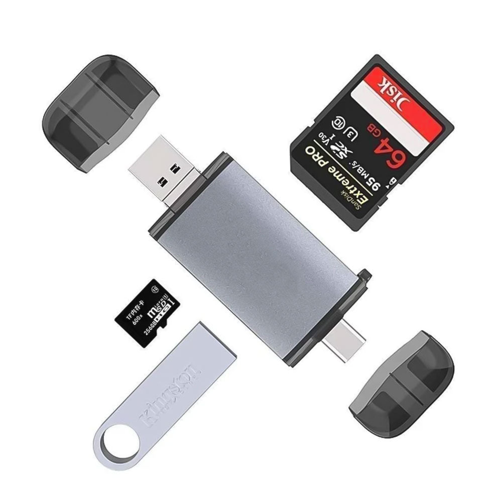 Gigamax Plus T-933A Type-C + USB + Micro 3In1 OTG Card Reader