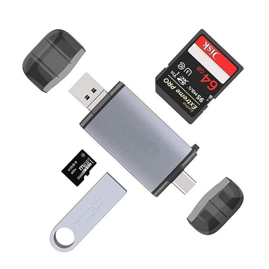 Gigamax Plus T-933A Type-C + USB + Micro 3In1 OTG Card Reader