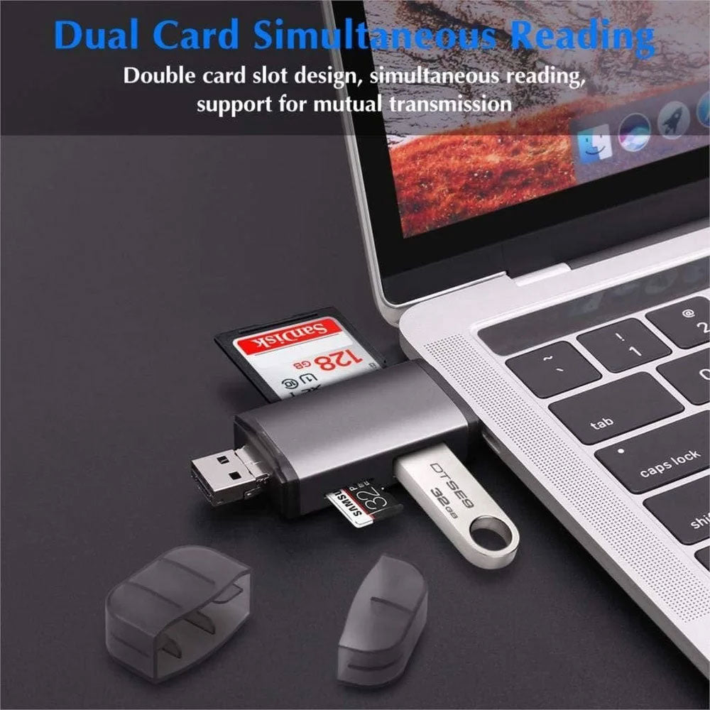 Gigamax Plus T-933A Type-C + USB + Micro 3In1 OTG Card Reader
