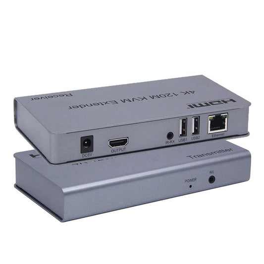 موصل HDMI KVM IP جي ماكس بطول 200 متر لكابل Lan CAT5E/6