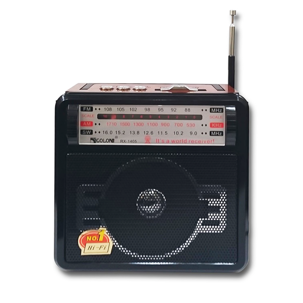 Golon RX-1405 Portable Radio Speaker 1.0 - Black