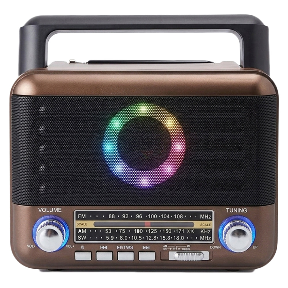 Golon RX-5160D Portable Radio Speaker 1.0 - Brown