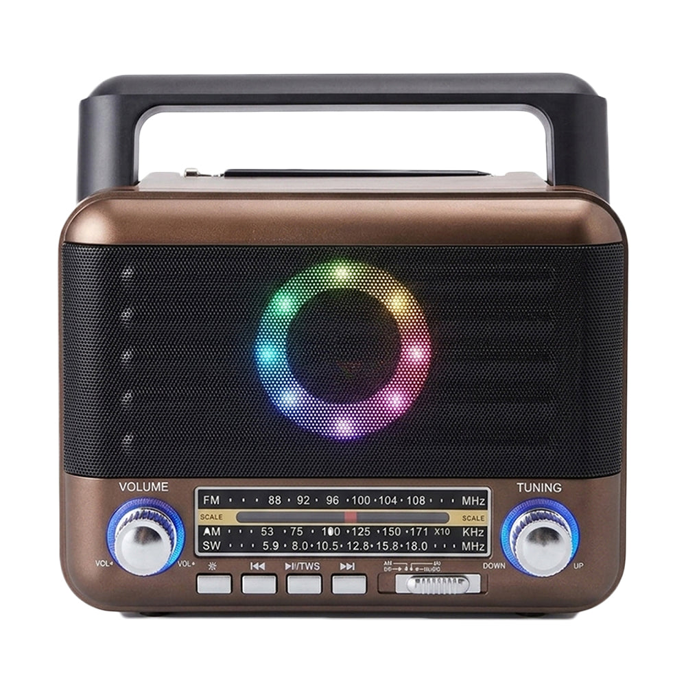 Golon RX-5160D Portable Radio Speaker 1.0 - Brown