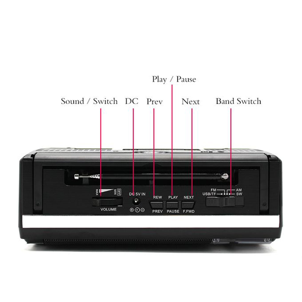 سبيكر راديو متنقل جولون RX-M70BT 1.0 - اسود