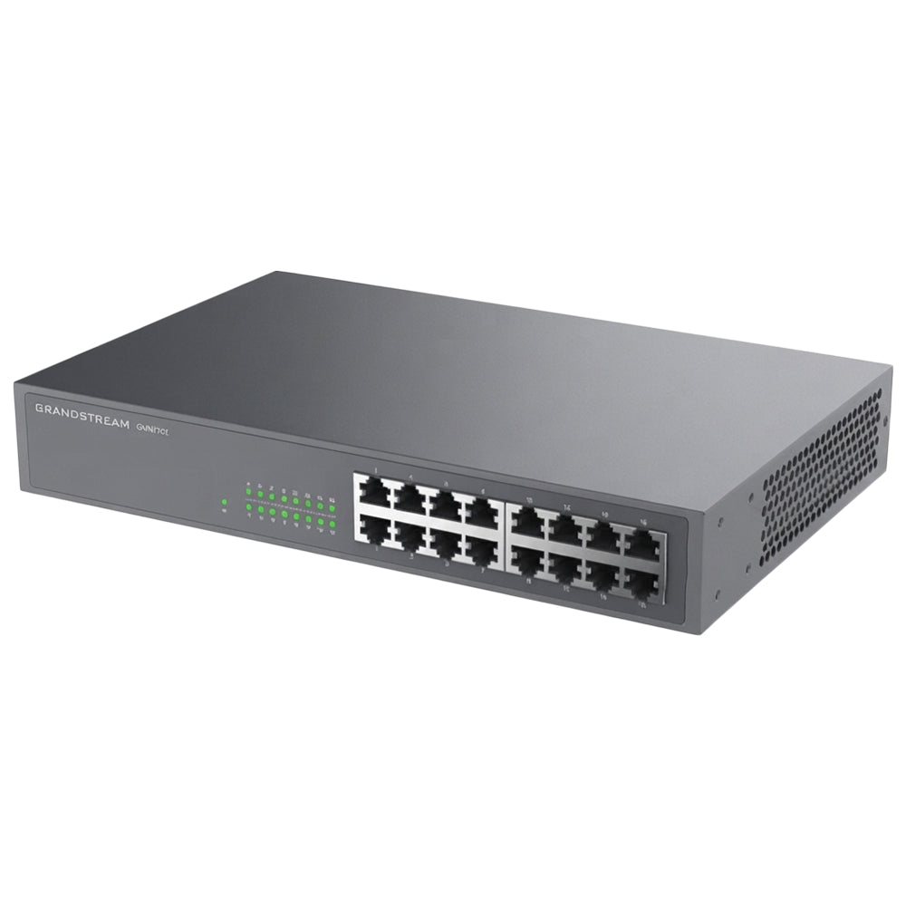 سويتش جراندستريم 16 منفذ 10/100/1000 ميجابت في الثانية GWN7702 Unmanaged Desktop