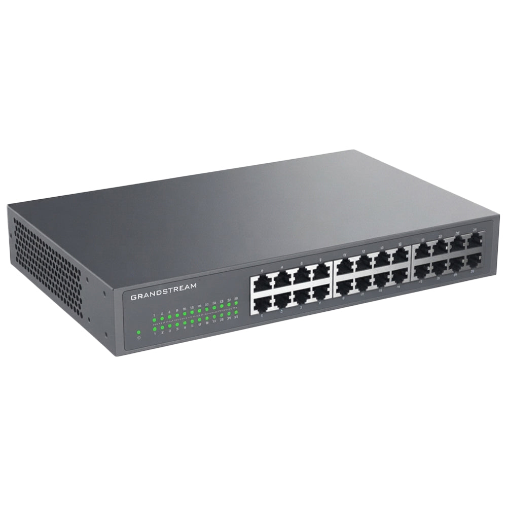 سويتش جراندستريم 24 منفذ 10/100/1000 ميجابت في الثانية GWN7703 Unmanaged Rackmount