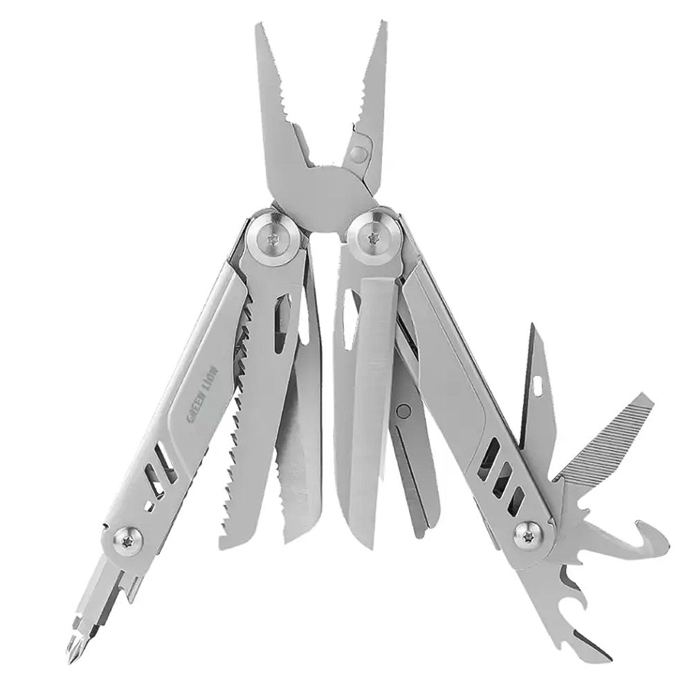 Green Lion 15in1 Multitool Plier-X GNMLTPLX15SL Multitool Kit - Silver