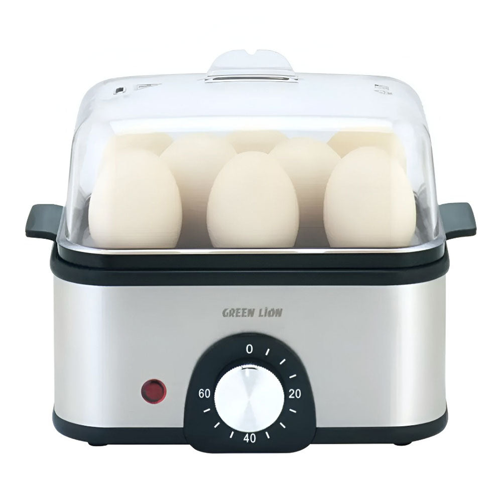 Green Lion 3-Tier Egg & Vegetable Steamer Cooker GN3TREGGCKGY 500W - Gray