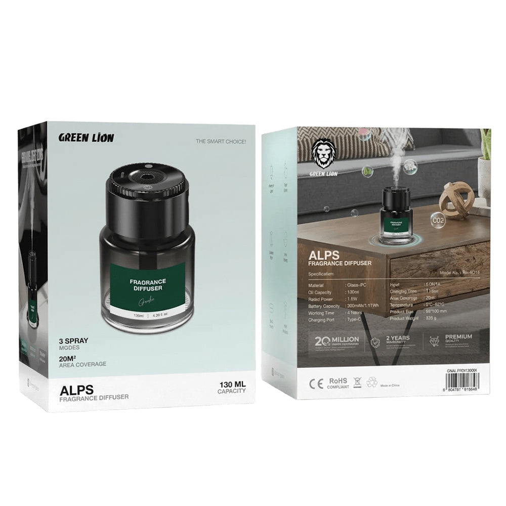 Green Lion Alps Fragrance Diffuser GNALFRDI130BK 130mL 1.5W 