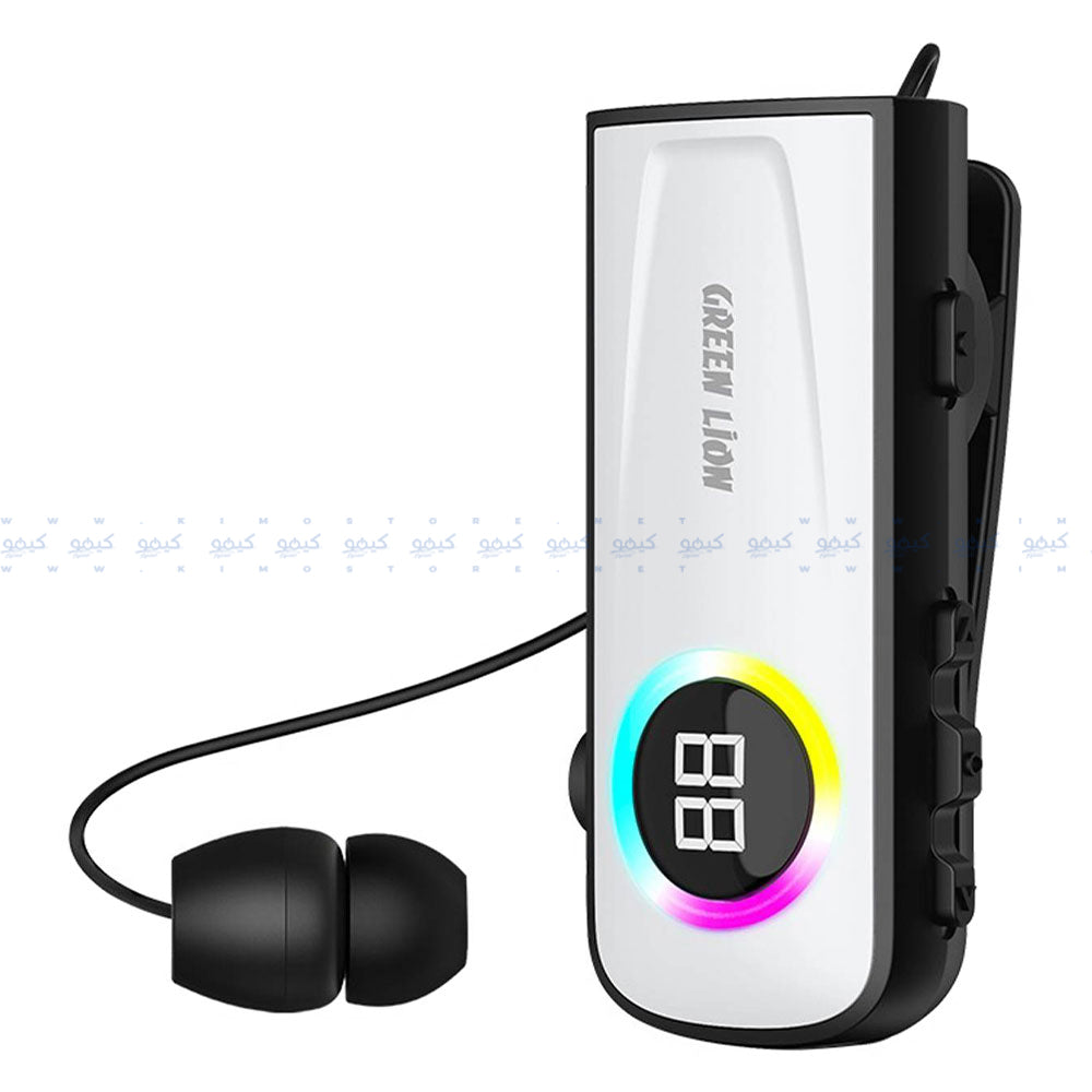 Green Lion GNCOMONOBTWH Communicate Mono Bluetooth Earphone - White