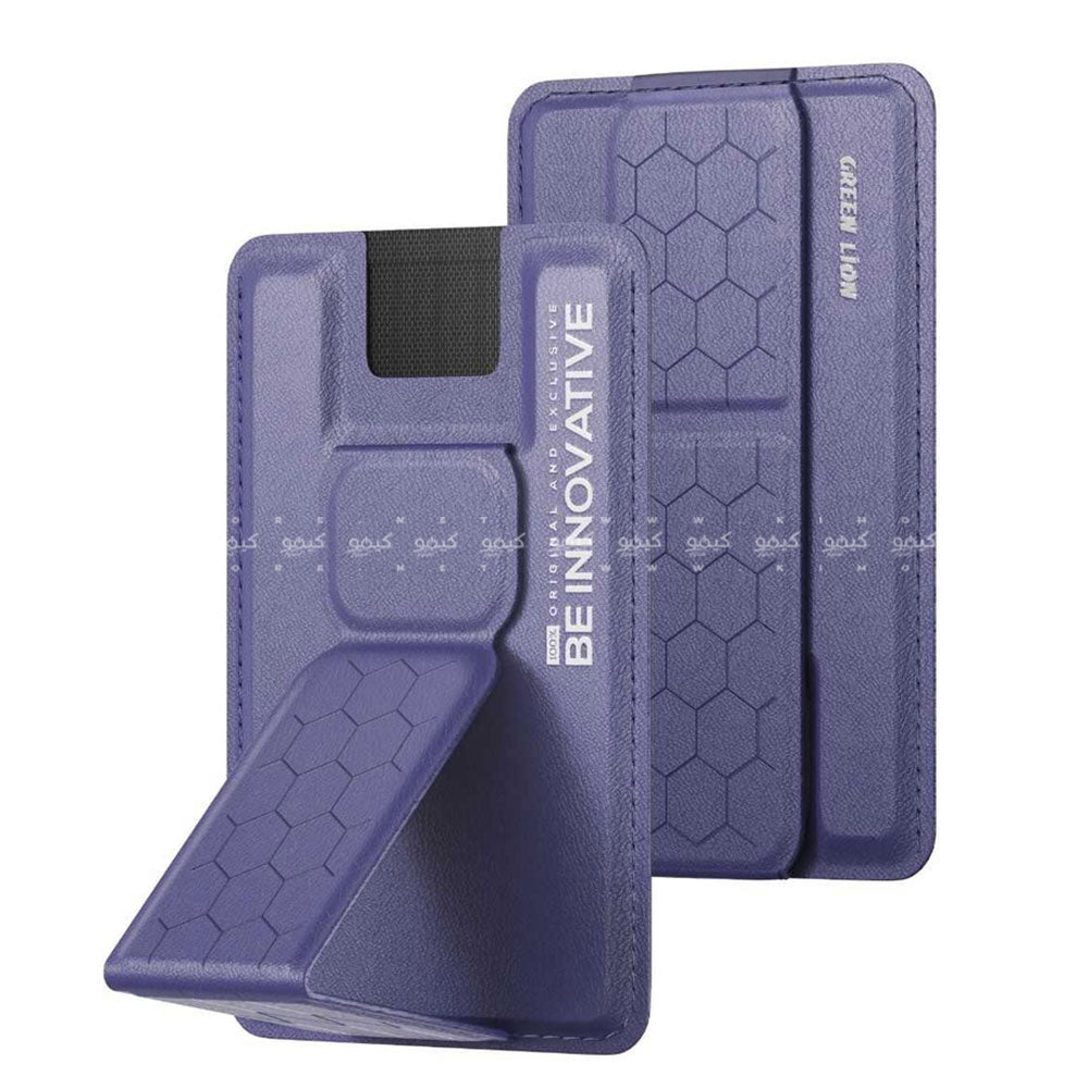 Green Lion GNINMGWSTPL Innovative Magsafe Wallet Stand - Purple