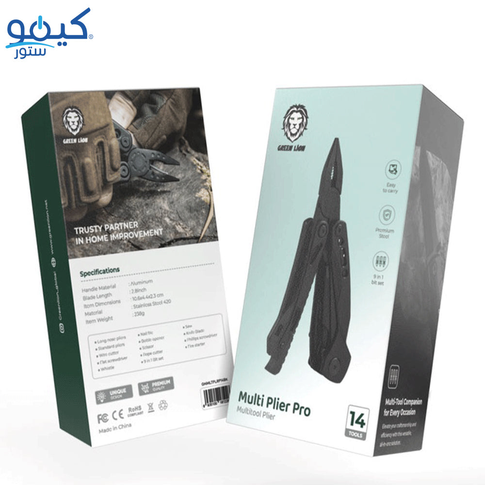 Green Lion Multitool Plier Pro - Black