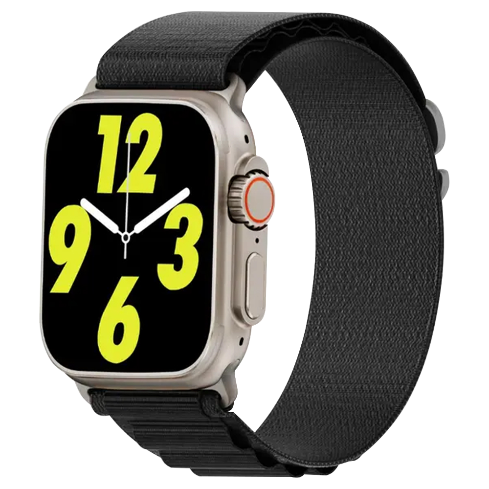 Green Lion Smart Watch Ultra Active GNSW49-A Titanium Case With Black Strap & Extra Strap