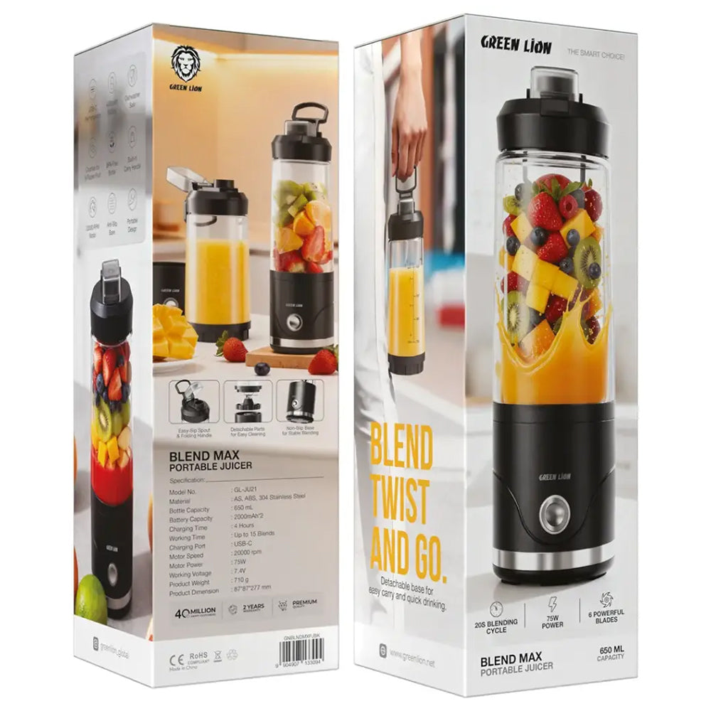 Green Lion Blend Max Portable Juicer
