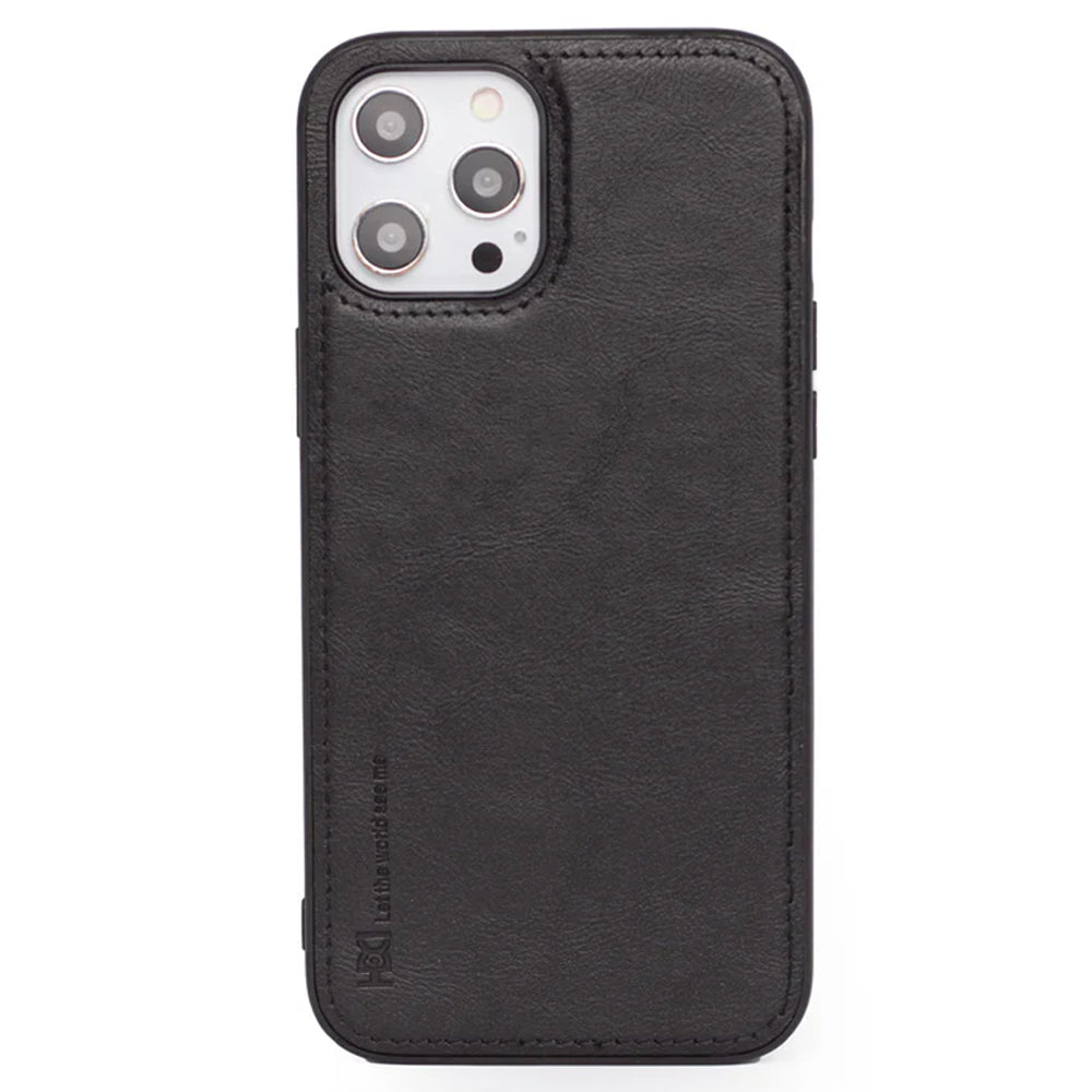 HDCI Phone Leather Cover Apple iPhone 15 - Black