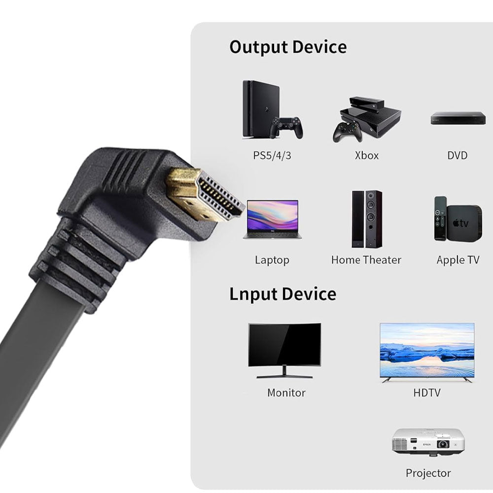 كابل شاشة فلات 1.2 متر HDMI