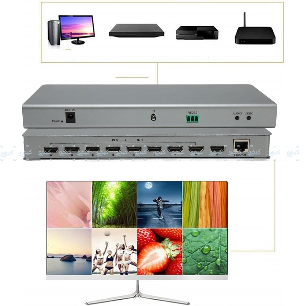  سويتش 8 منافذ HDMI 
