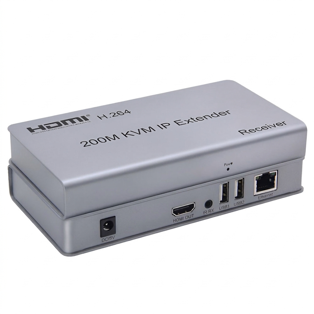 HDMI + USB Extender By Lan KVM Lp CAT5/5E/6/6A/7 200m