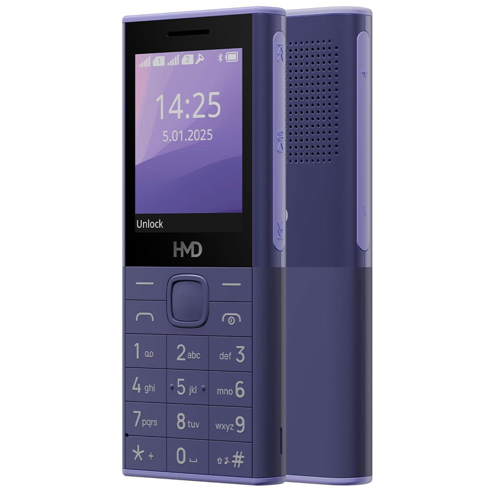 موبايل اتش ام دي 150 Music ثنائي الشريحة (8 ميجابايت / 8 ميجابايت رام / شاشة 2.4 بوصة / تقنية 2G) - بنفسجي