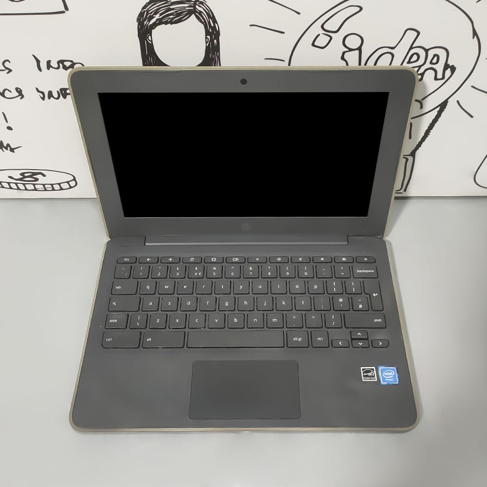 لاب توب اتش بى Chromebook 11 G7 EE (انتل سيليرون N4000 - رام 4 جيجابايت DDR4 - ميموري 32 جيجابايت eMMC - انتل UHD جرافيكس - شاشة 11.6 بوصة HD تاتش سكرين - كاميرا) استعمال خارج
