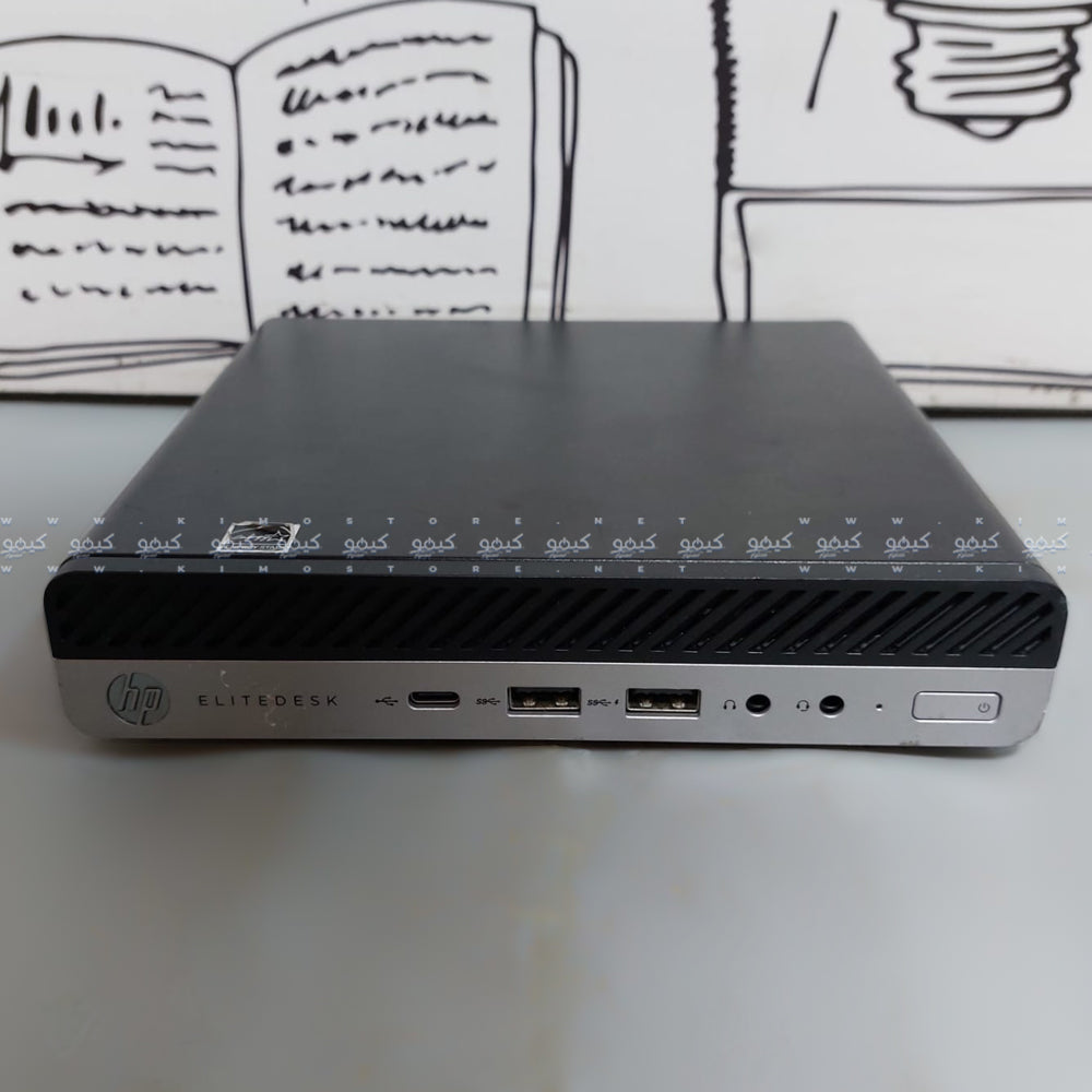 HP EliteDesk 705 G4 35W DM Desktop Mini PC (AMD Ryzen 3 PRO 2200GE - 8GB DDR4 - No Hard - AMD Radeon Vega 8) Original Used