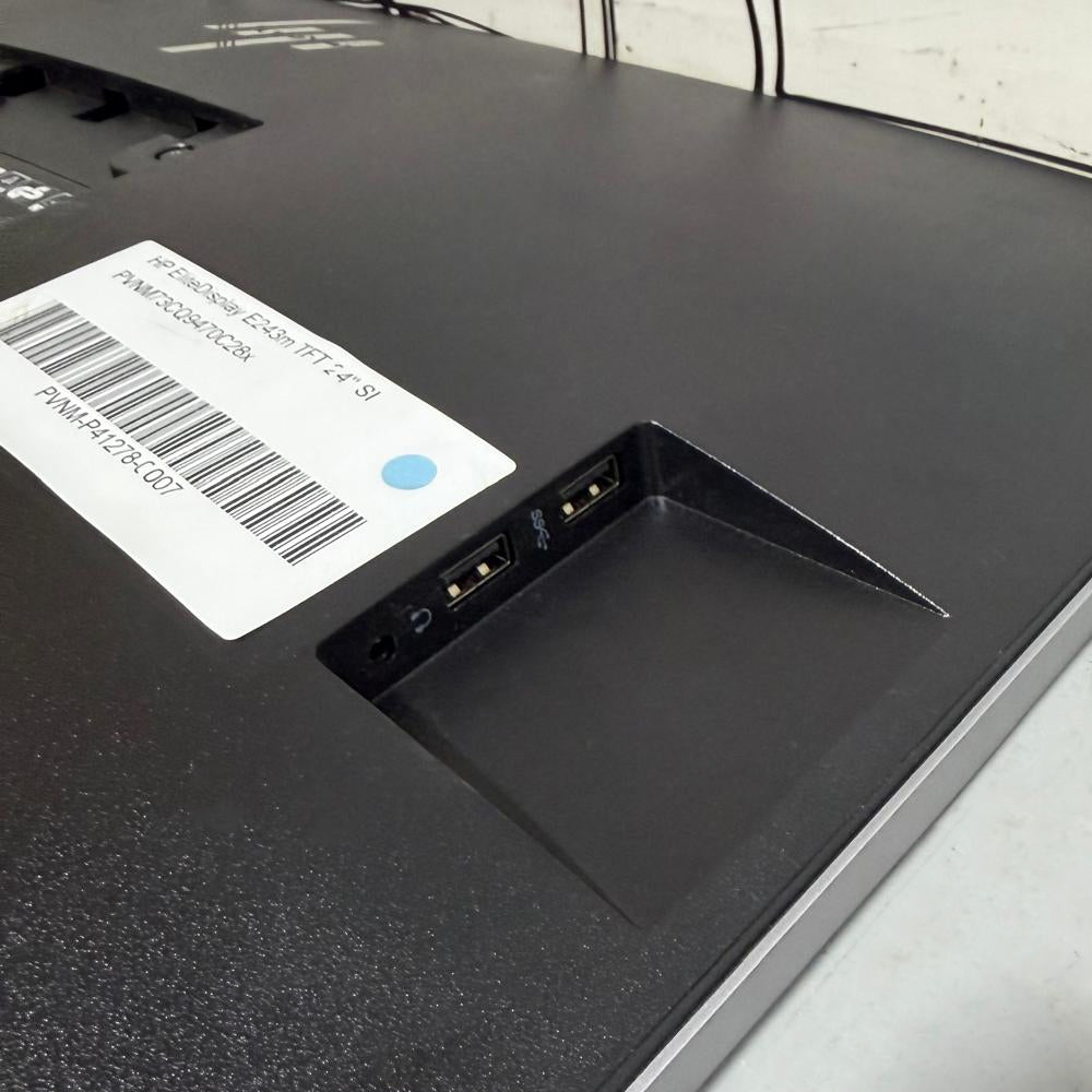 HP EliteDisplay E243d 24 Inch IPS LED FHD HDMI Frameless + Cam Monitor (Original Used)