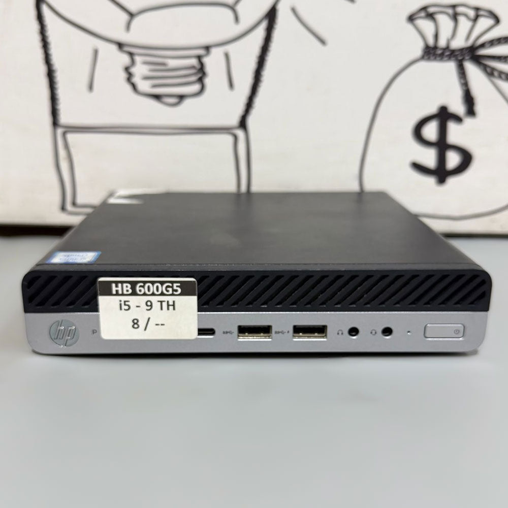 كمبيوتر مينى ديسك توب اتش بي ProDesk 600 G5 DM 35W (انتل كور i5-9500T - رام 8 جيجابايت DDR4 - بدون هارد - انتل UHD جرافيكس) استعمال خارج