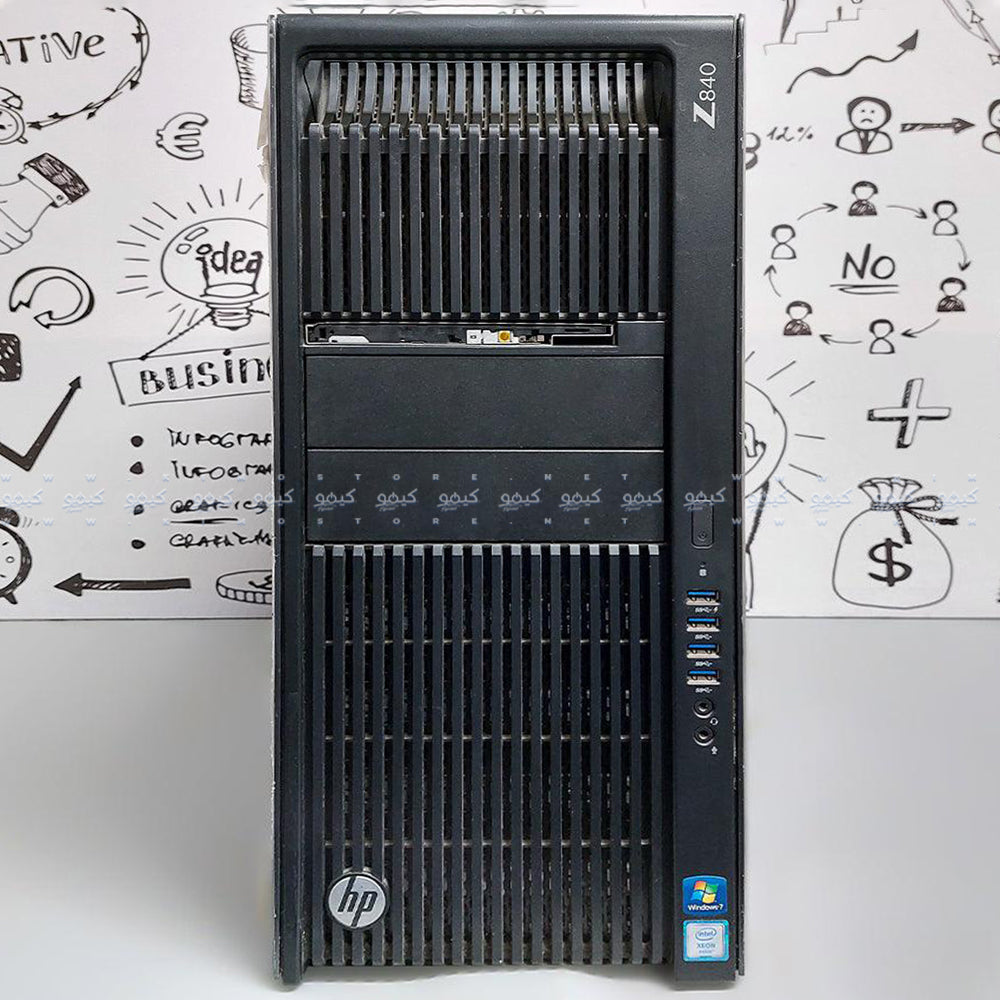 كمبيوتر ورك ستيشن اتش بى Z840 (2x انتل زيون E5-2680 V4 - رام 32 جيجابايت DDR4 - بدون هارد - بدون كارت شاشه - DVD RW ) استعمال خارج