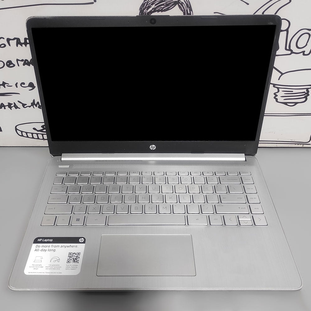 HP 14-DQ2031WM Laptop (Intel Core i3-1115G4 - 4GB DDR4 - M.2 128GB - Intel UHD Graphics - 14.0 Inch HD - Cam) Original Used