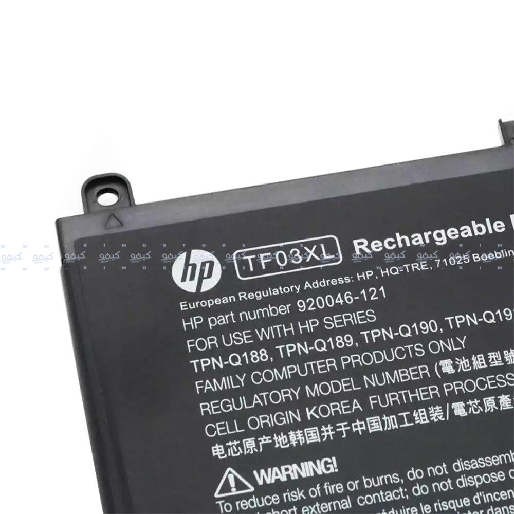 HP Laptop Battery TF03XL - HT03XL Original
