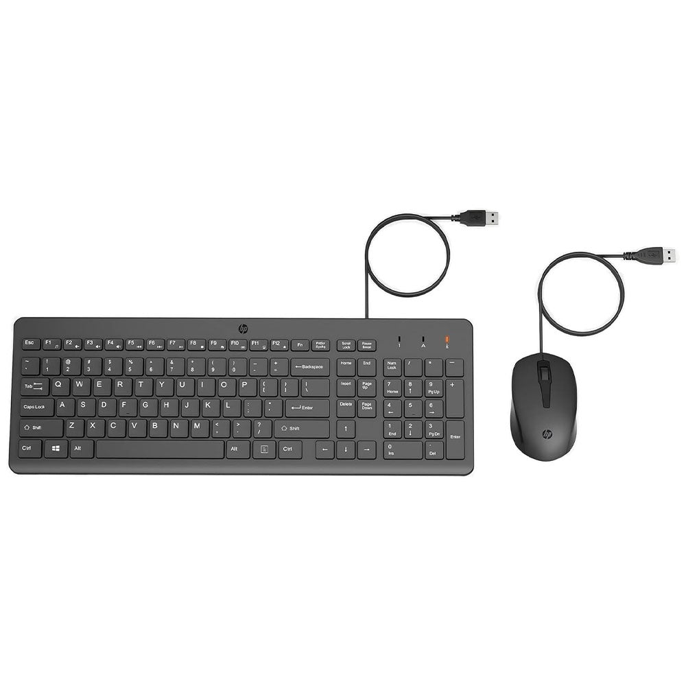 HP 150 Wired Keyboard + Mouse Combo English & Arabic