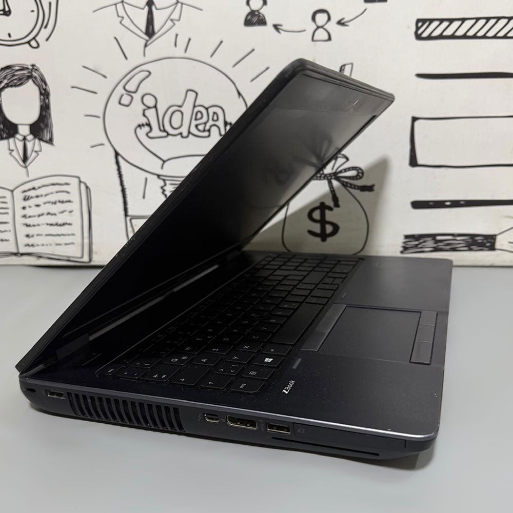 لاب توب اتش بي ZBook 15 (انتل كور i7-4700MQ - رام 8 جيجابايت SSD 256GB - DDR3 - نفيديا كوادرو 2 جيجابايت K2100M - شاشة 15.6 بوصة HD - كاميرا - DVD RW) استعمال خارج