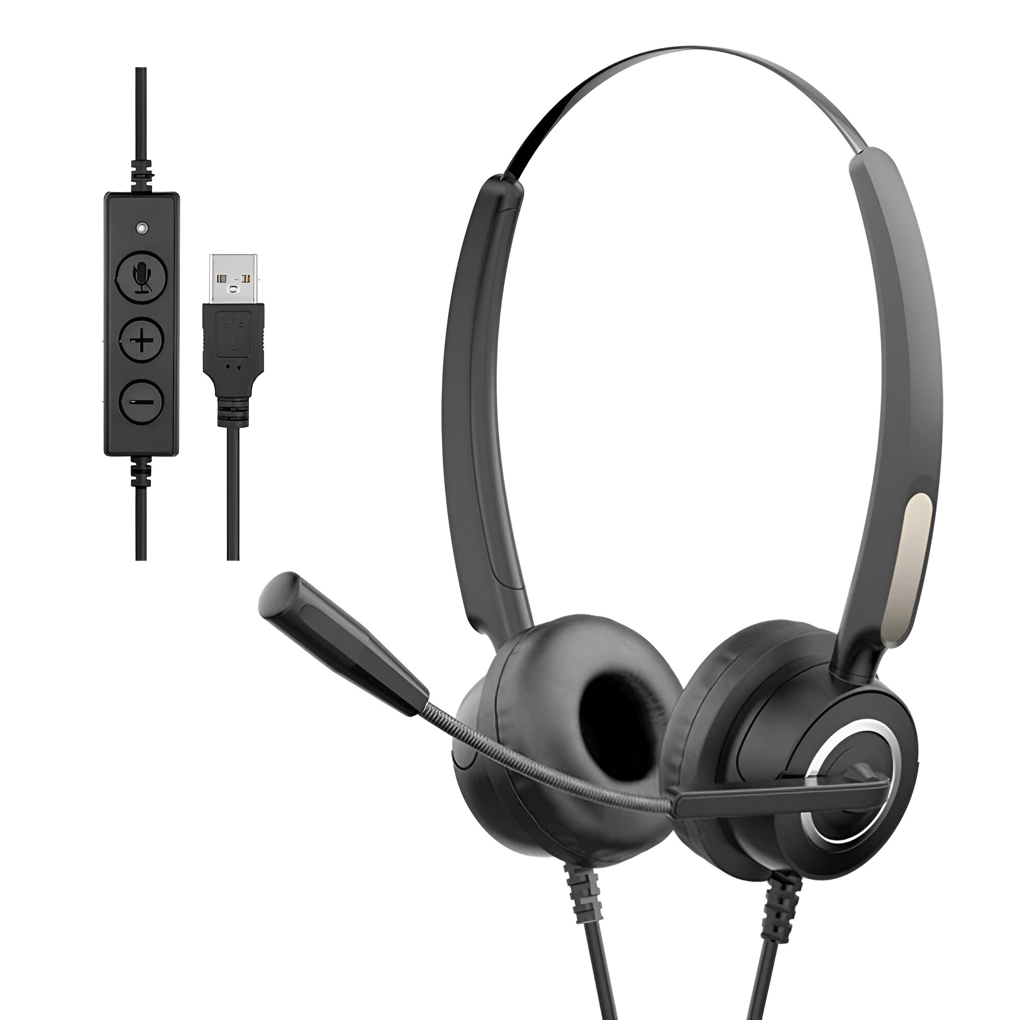 HP DHE-8000 Headset With Noise-Cancelling Mic