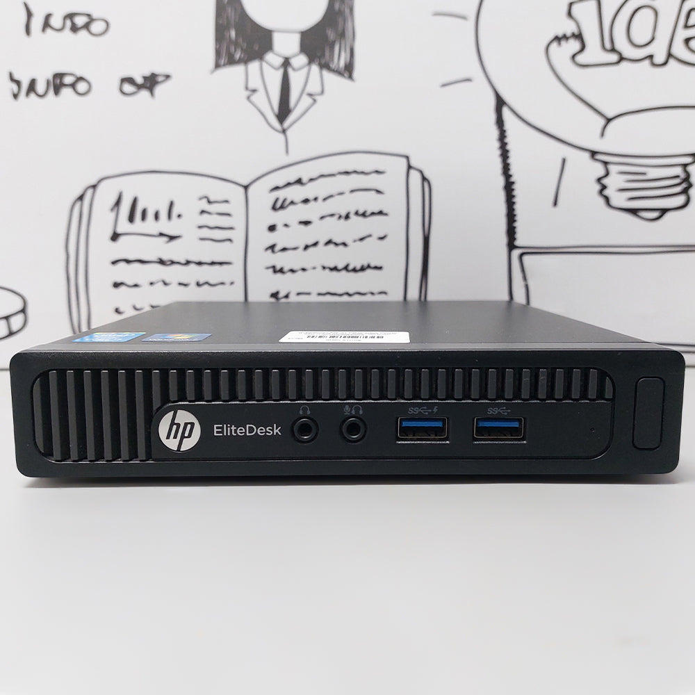 كمبيوتر ديسك توب ميني اتش بي EliteDesk 800 G1 DM (انتل كور i5-4590T - رام 8 جيجابايت DDR3 - بدون هارد - انتل HD جرافيكس) استعمال خارج