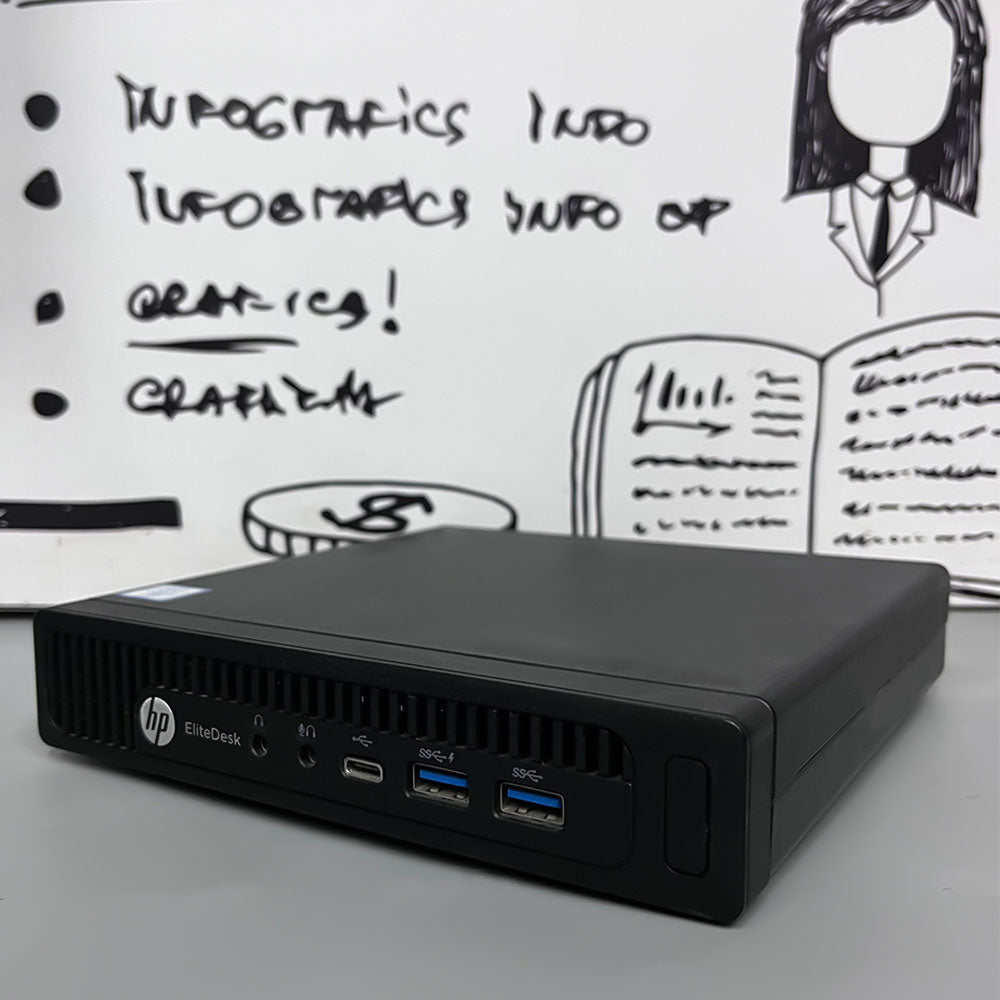 كمبيوتر ديسك توب اتش بي مينى EliteDesk 800 G2 35W (انتل كور i5-6500T - رام 8 جيجابايت DDR4 - انتل HD جرافيكس) استعمال خارج