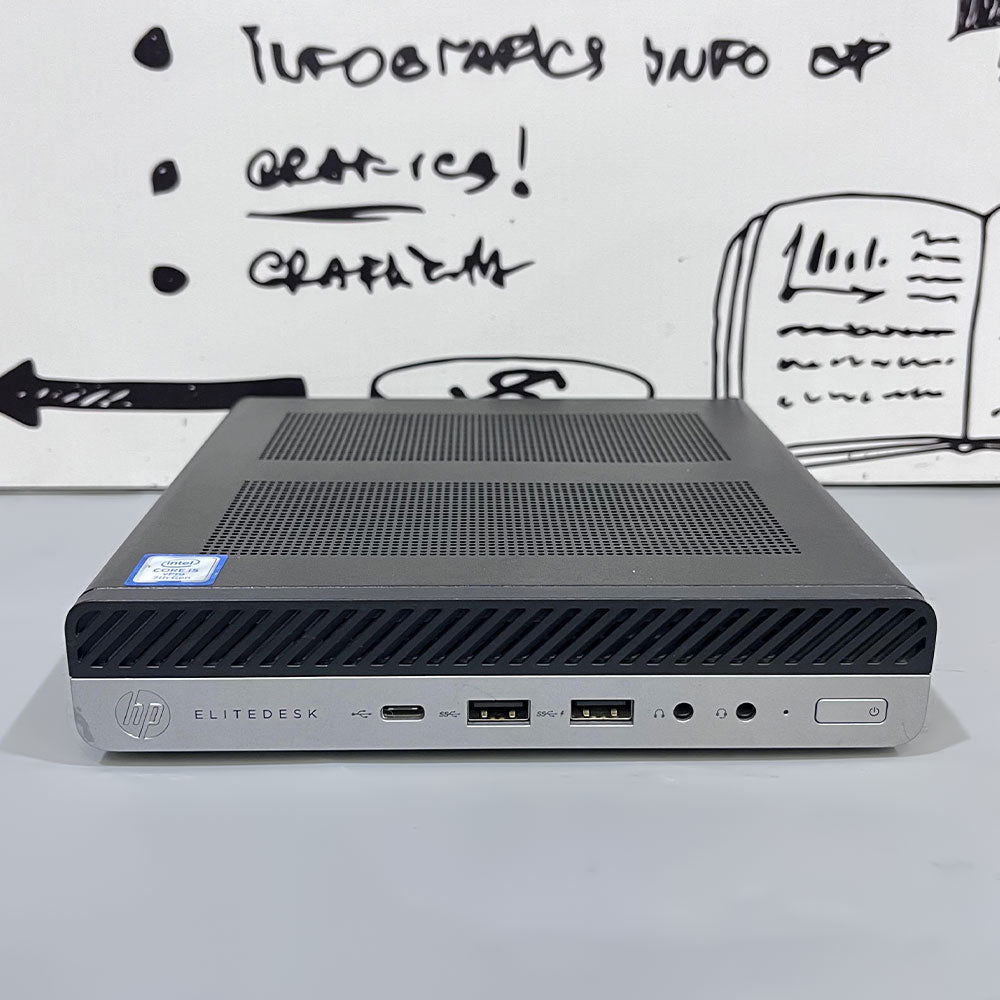 HP EliteDesk 800 G3 65W Desktop Mini PC (Intel Core i5-7500 - 16GB DDR4 - SSD 256GB - Intel HD Graphics) Original Used