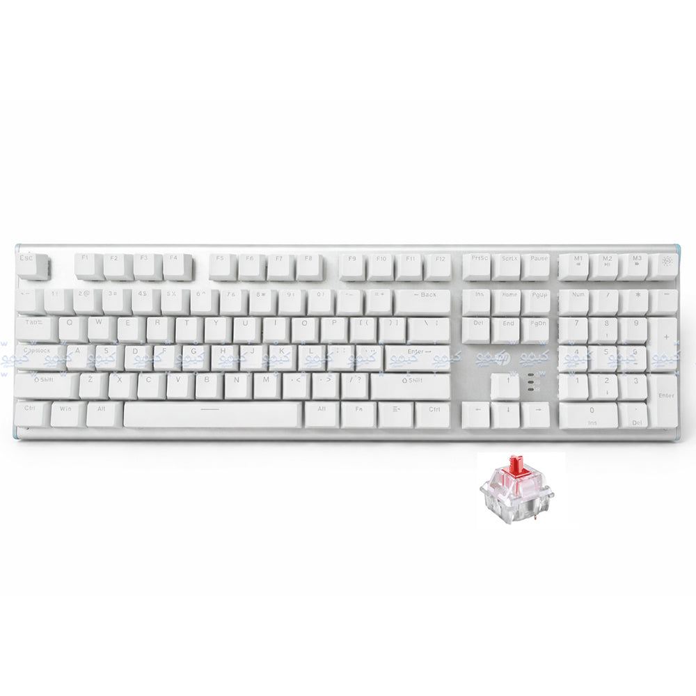 HP GK600F Red Switch Wired Rainbow Gaming Keyboard English (Copy) - White
