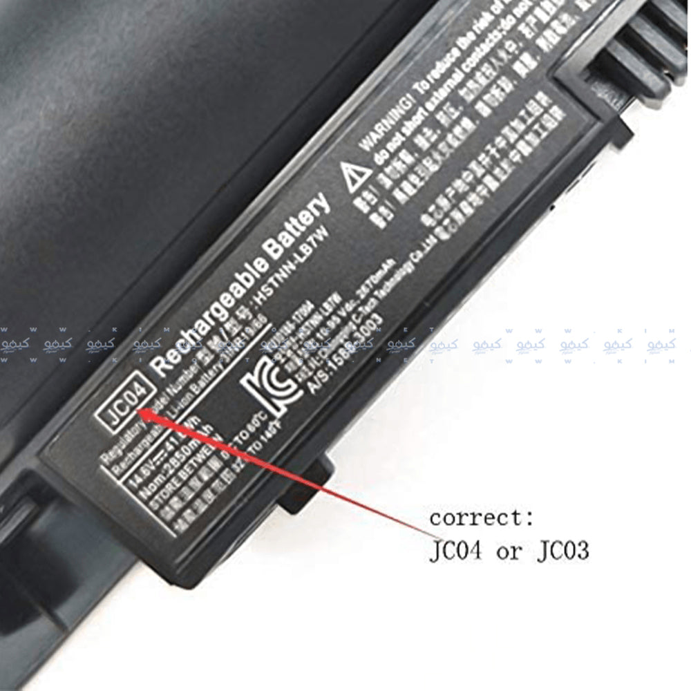 بطارية لاب توب اتش بي JC04-240 G6-250 G6-255 G6